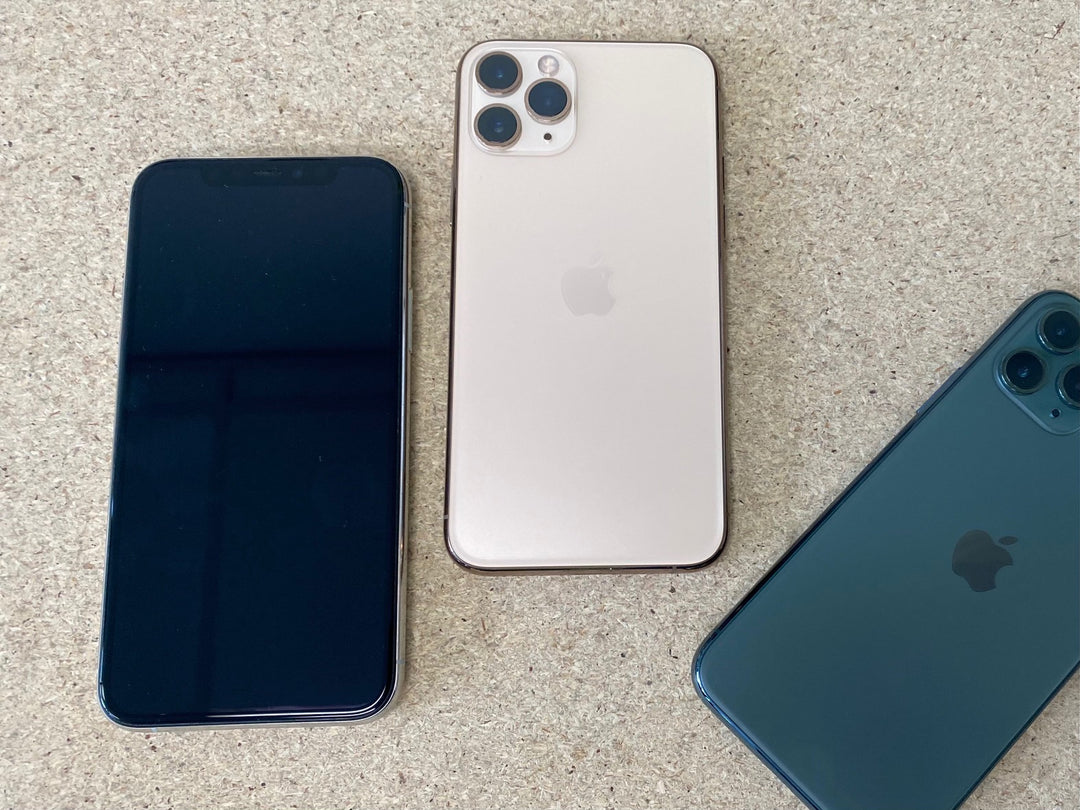 refurbished Apple iPhone 11 Pro gold and midnight green