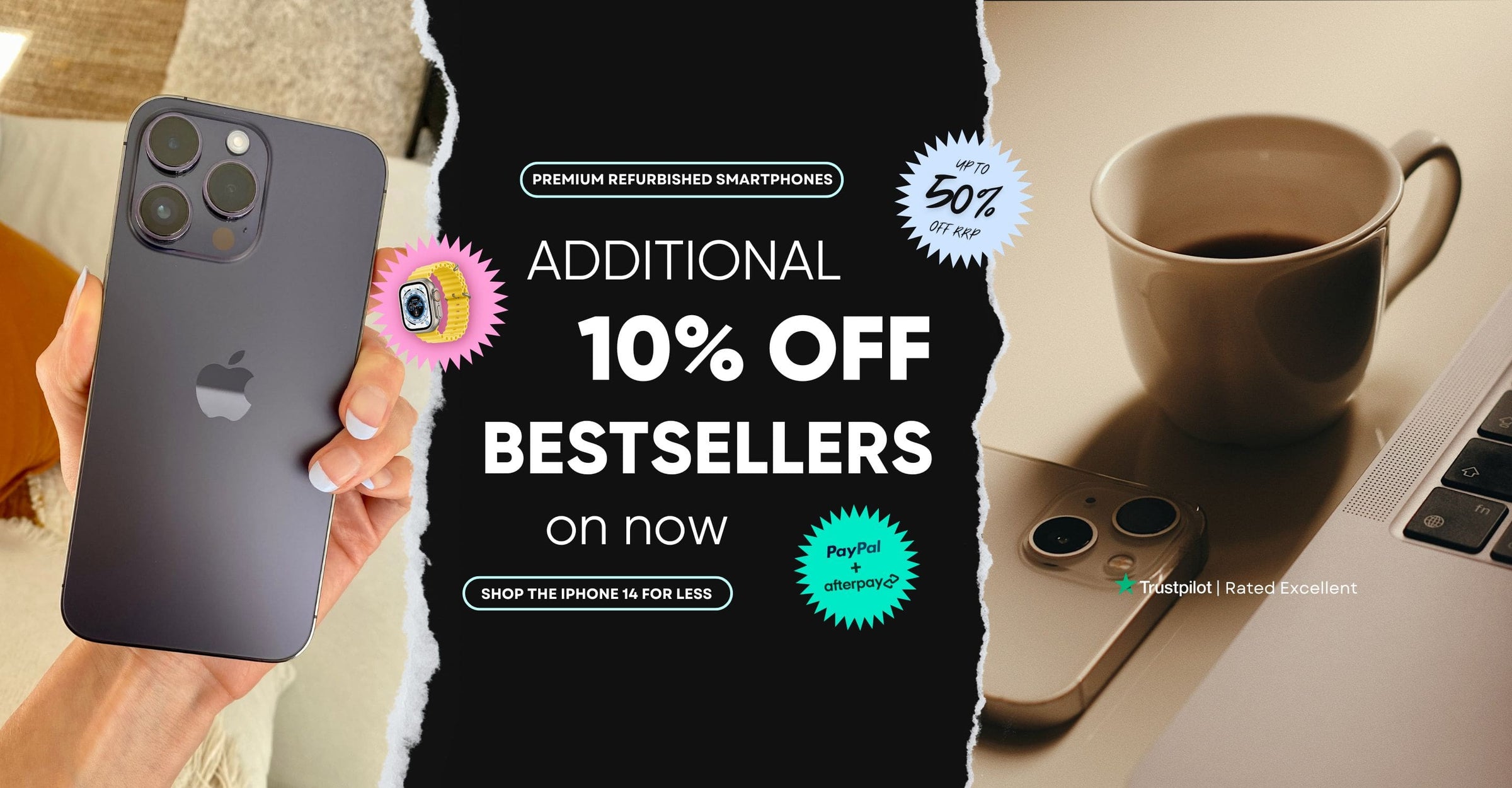 Refurbished iPhones | 10% off Bestsellers in May with Frank Mobile