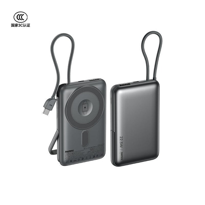 Remax MC-01 22.5W 3-In-1 Power Bank [10K mAh] [MagSafe + Apple Watch Charger + USB-C Cable]