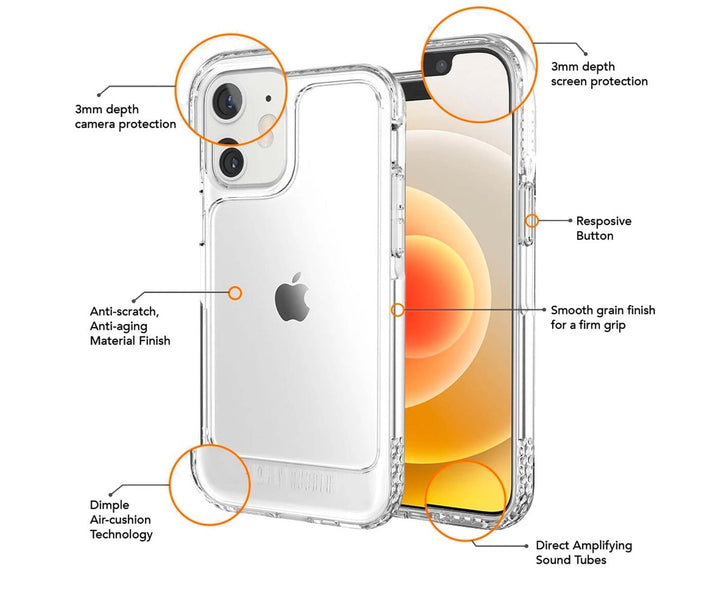Ugly Rubber U-Model Bumper Clear Case for iPhone 12 Mini | Case | Ugly Rubber | Frank Mobile