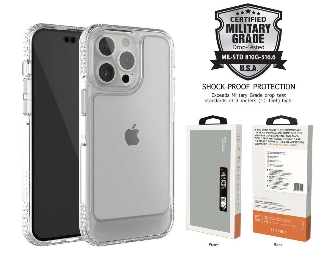 Ugly Rubber UR U-Model Bumper Clear Case for iPhone 14 Pro