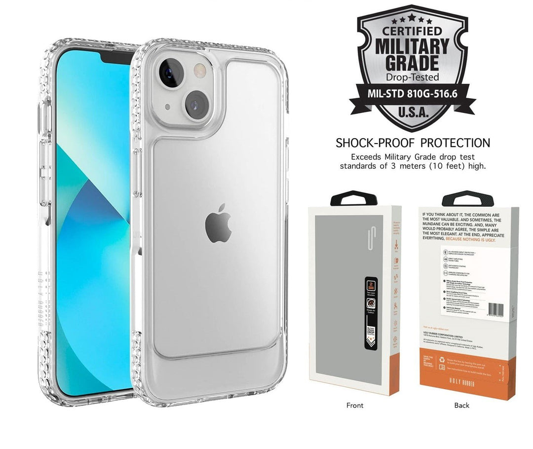 Ugly Rubber U-Model Bumper Clear Case for iPhone 14 Plus | Case | Ugly Rubber | Frank Mobile