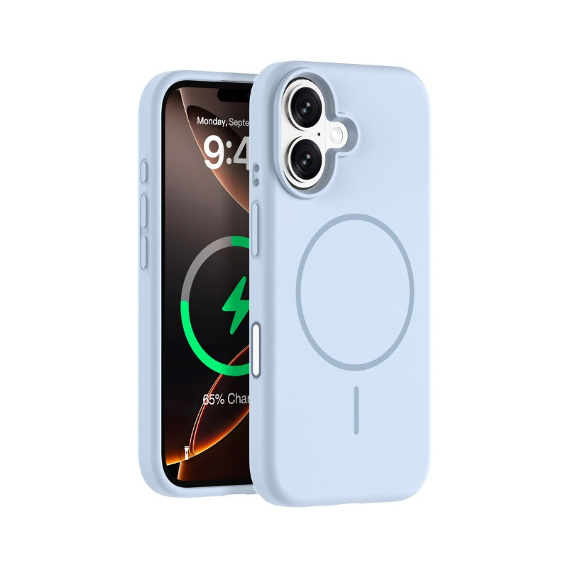 iShield [Ultra MagSafe] Liquid Silicon Snap Case iPhone 16 Sku Blue