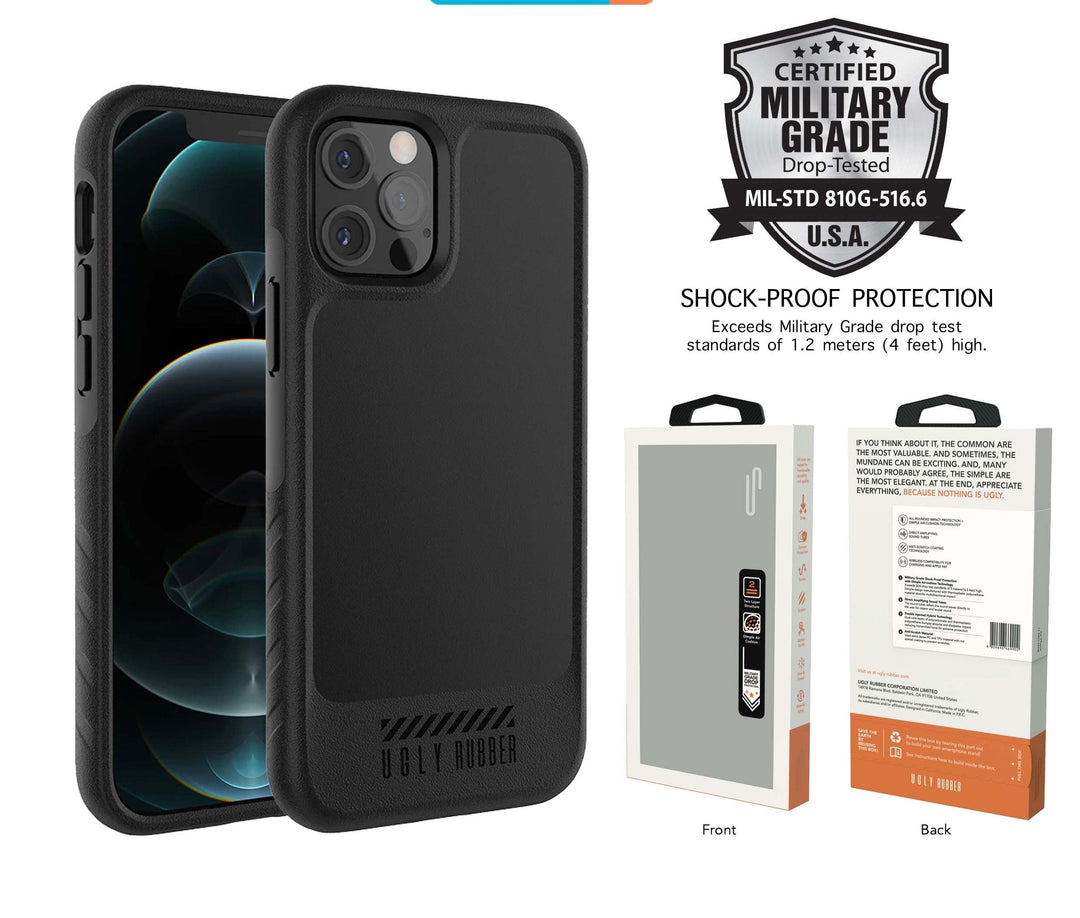 Ugly Rubber L-Model Bumper Black Case for iPhone 13 Pro
