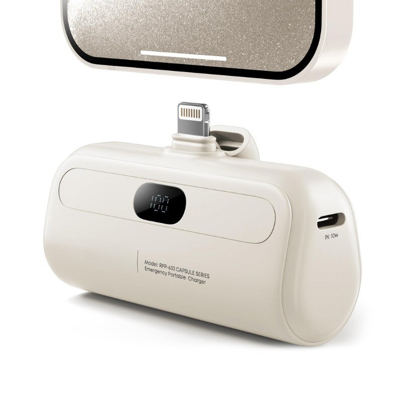 Remax Capsule Series Mini Power Bank with Lightning Port RPP-633 5000 mAh