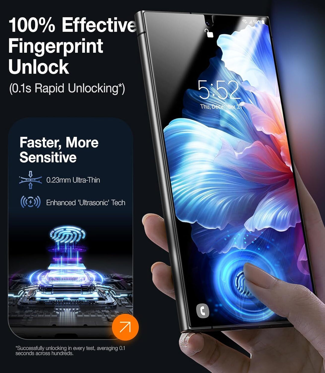 Refurbished Nuglas Tempered Glass Protection (Samsung Galaxy S24 Ultra) By OzMobiles Australia