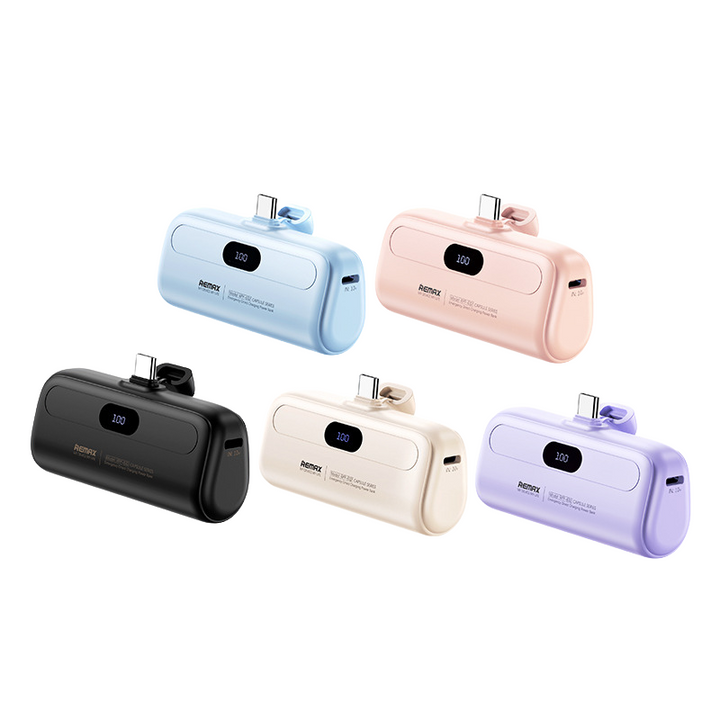 Remax Capsule Series Mini Power Bank with Lightning Port RPP-633 5000 mAh