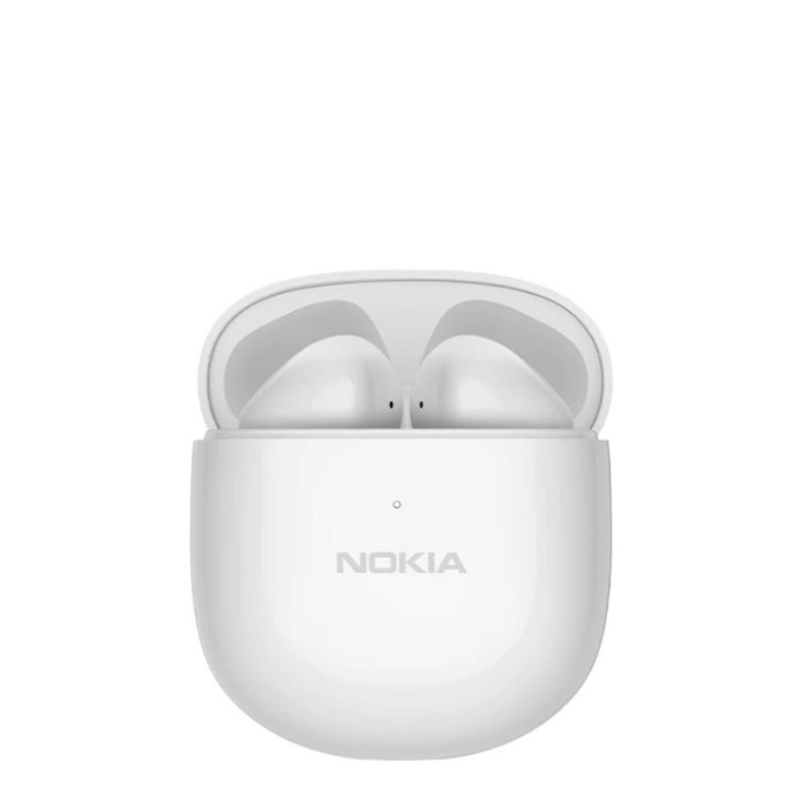 white Nokia wireless earphones charging case for earbuds
