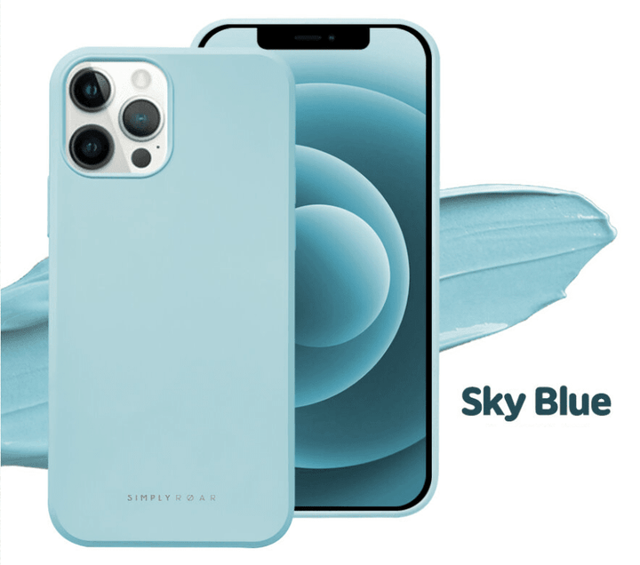 Simply ROAR Matt Case Cover iPhone 12/12 Pro (Black/Sky Blue/Right Pink) | Case | Simply ROAR | Frank Mobile