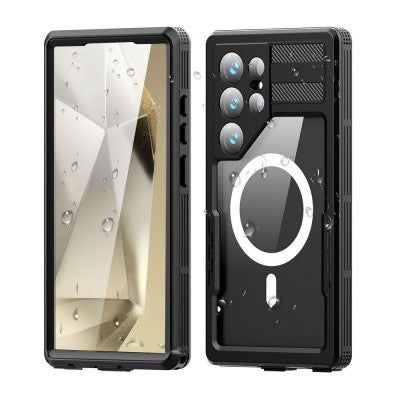 Redpepper Dot+ IP68 Waterproof Case with Magnetic Ring for Samsung Galaxy S24 Ultra