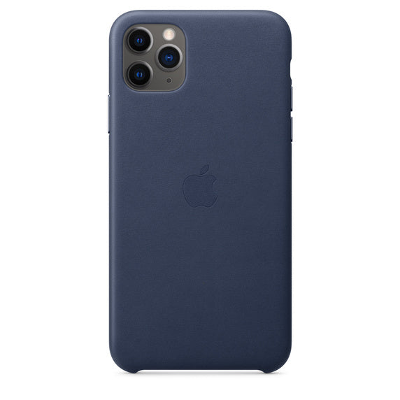 iPhone 11 Pro Max Case Leather Midnight Blue