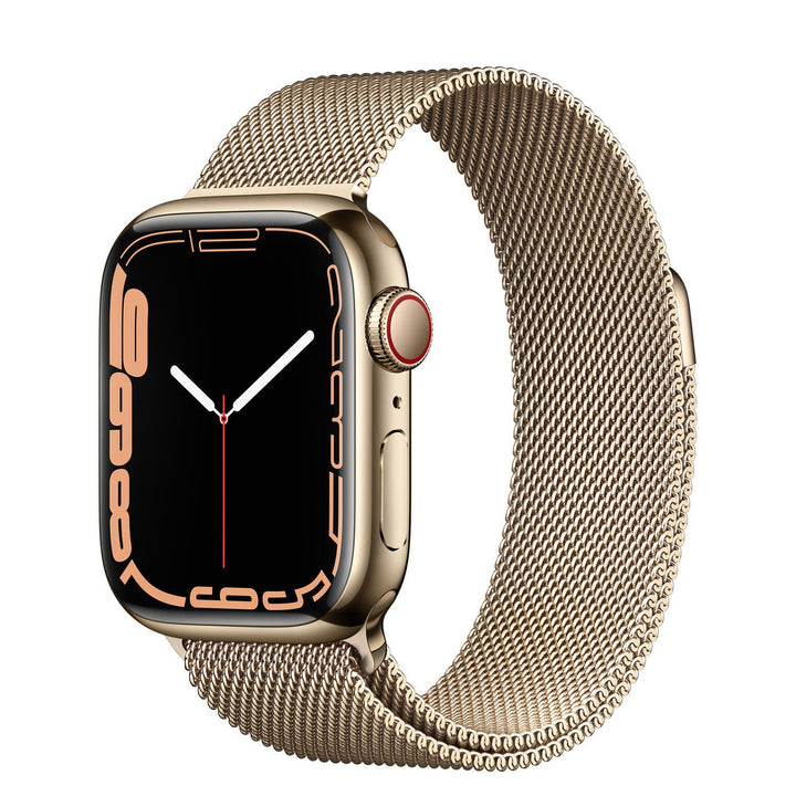 Apple Watch Series 7 Stainless Steel CELLULAR Gold - Frank Mobile
