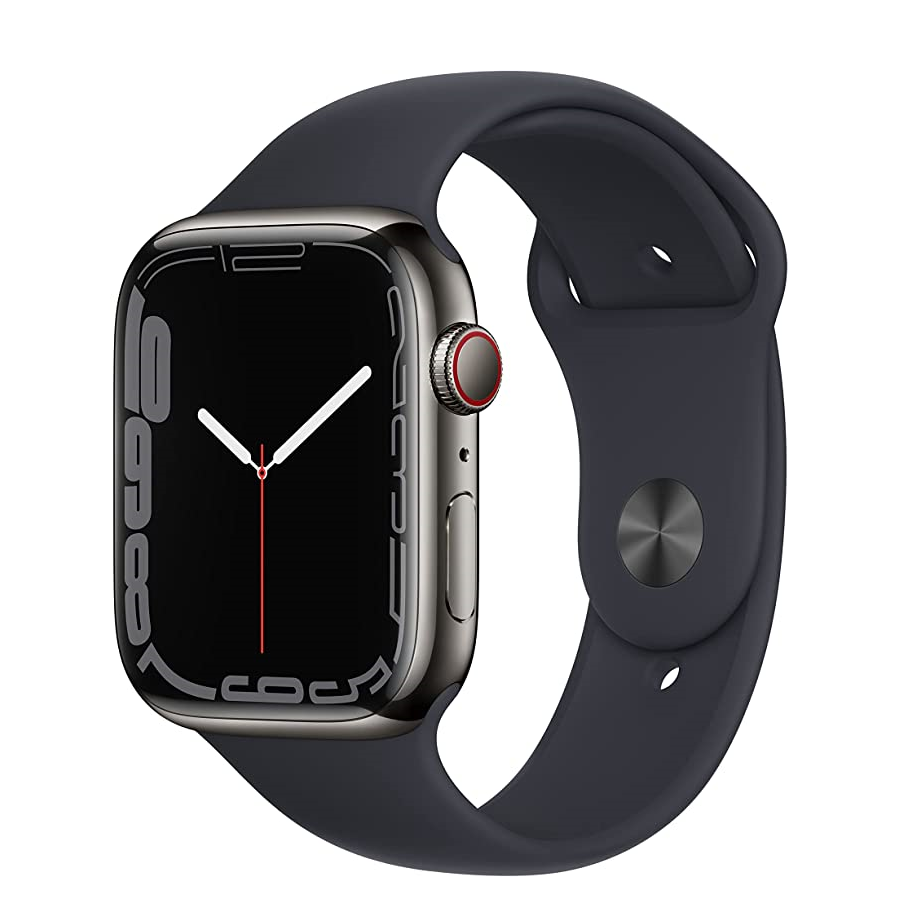 Apple Watch Series 7 Stainless Steel CELLULAR Black - Frank Mobile
